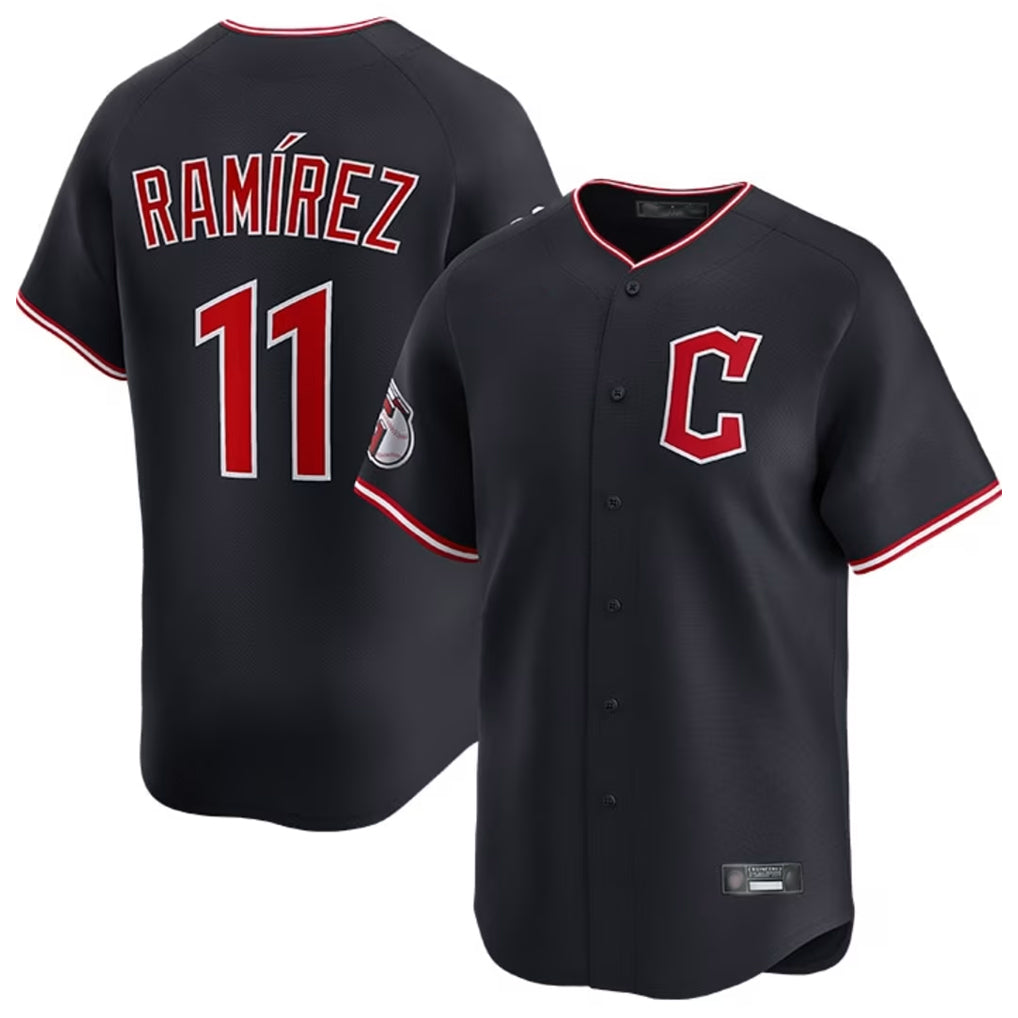 Choea C.Guardians #11 Jose Ramirez Player Navy Limited Home Stitched Jerseys