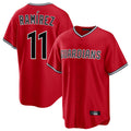 Choea C.Guardians #11 Jose Ramirez Player Red Home Game Stitched Jerseys