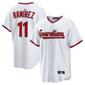 Choea C.Guardians #11 Jose Ramirez Player White Game Home Stitched Jerseys