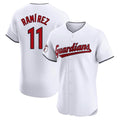 Choea C.Guardians #11 Jose Ramirez Player White Limited Elite Home Stitched Jerseys