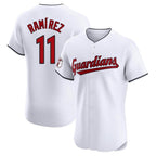 Choea C.Guardians #11 Jose Ramirez Player White Limited Elite Home Stitched Jerseys
