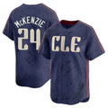 Choea C.Guardians #24 Triston McKenzie Player Navy City Connect Limited Home Stitched Jerseys