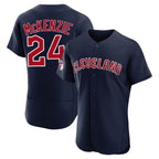 Choea C.Guardians #24 Triston McKenzie Player Navy Limited Elite Home Stitched Jerseys