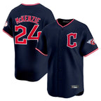 Choea C.Guardians #24 Triston McKenzie Player Navy Limited Home Stitched Jerseys