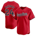 Choea C.Guardians #24 Triston McKenzie Player Red Limited Home Stitched Jerseys