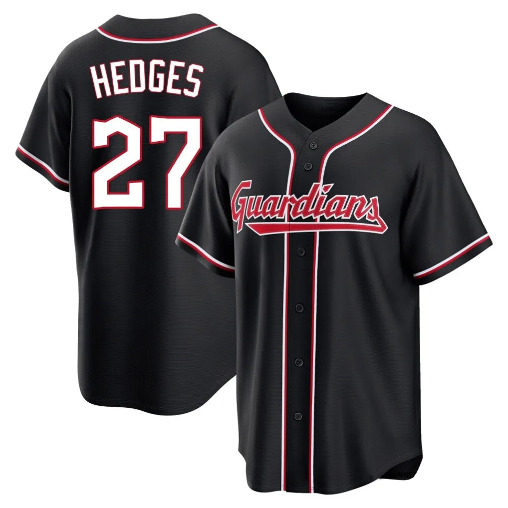Choea C.Guardians #27 Austin Hedges Player Black Fashion Out Home Game Stitched Jerseys