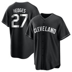Choea C.Guardians #27 Austin Hedges Player Black Home Game Stitched Jerseys