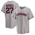 Choea C.Guardians #27 Austin Hedges Player Gray Game Home Stitched Jerseys