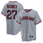 Choea C.Guardians #27 Austin Hedges Player Gray Home Game Stitched Jerseys
