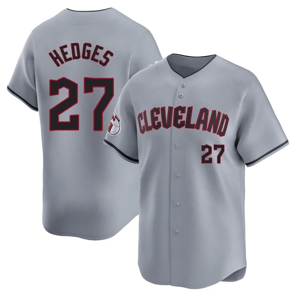 Choea C.Guardians #27 Austin Hedges Player Gray Road Limited Home Stitched Jerseys