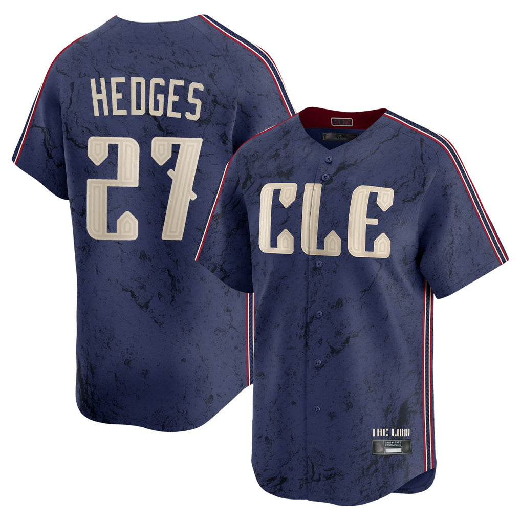 Choea C.Guardians #27 Austin Hedges Player Navy City Connect Limited Home Stitched Jerseys