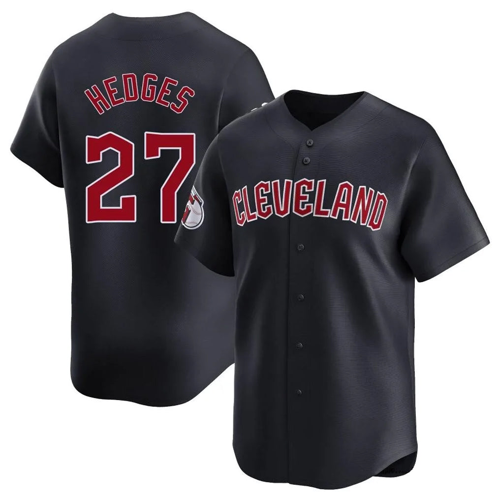 Choea C.Guardians #27 Austin Hedges Player Navy Limited Home Game Stitched Jerseys