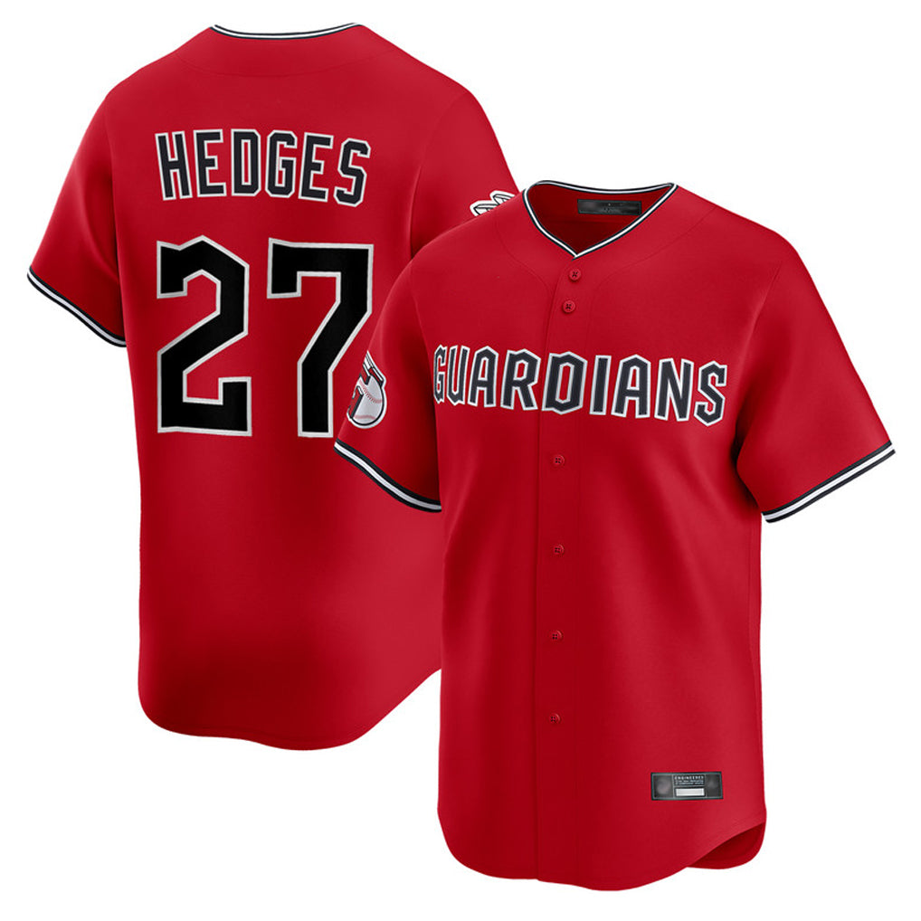 Choea C.Guardians #27 Austin Hedges Player Red Limited Home Stitched Jerseys