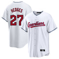 Choea C.Guardians #27 Austin Hedges Player White Home Game Stitched Jerseys