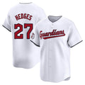 Choea C.Guardians #27 Austin Hedges Player White Limited Home Stitched Jerseys