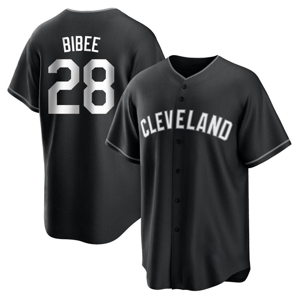Choea C.Guardians #28 Tanner Bibee Player Black Home Game Stitched Jerseys
