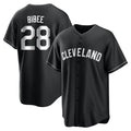 Choea C.Guardians #28 Tanner Bibee Player Black Home Game Stitched Jerseys