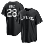 Choea C.Guardians #28 Tanner Bibee Player Black Home Game Stitched Jerseys