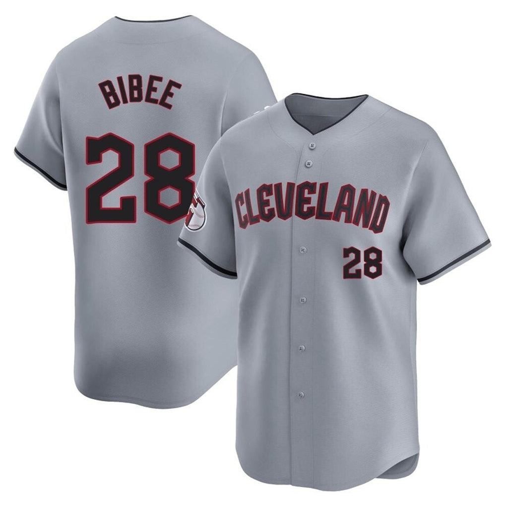 Choea C.Guardians #28 Tanner Bibee Player Gray Road Limited Home Stitched Jerseys