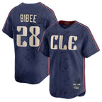 Choea C.Guardians #28 Tanner Bibee Player Navy City Connect Limited Home Stitched Jerseys