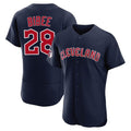 Choea C.Guardians #28 Tanner Bibee Player Navy Limited Elite Home Stitched Jerseys