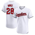 Choea C.Guardians #28 Tanner Bibee Player White Limited Elite Home Stitched Jerseys