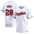 Choea C.Guardians #28 Tanner Bibee Player White Limited Home Stitched Jerseys