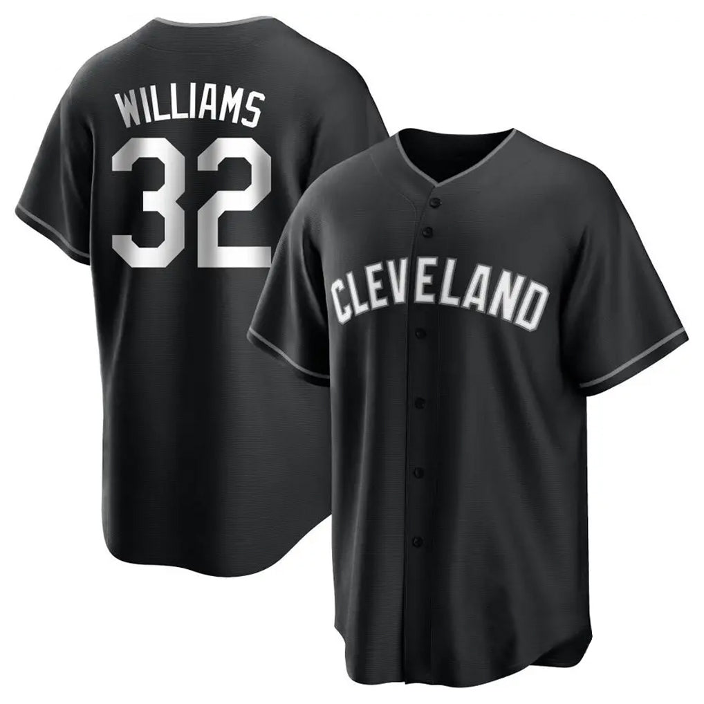 Choea C.Guardians #32 Gavin Williams Player Black Home Game Stitched Jerseys