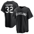 Choea C.Guardians #32 Gavin Williams Player Black Home Game Stitched Jerseys
