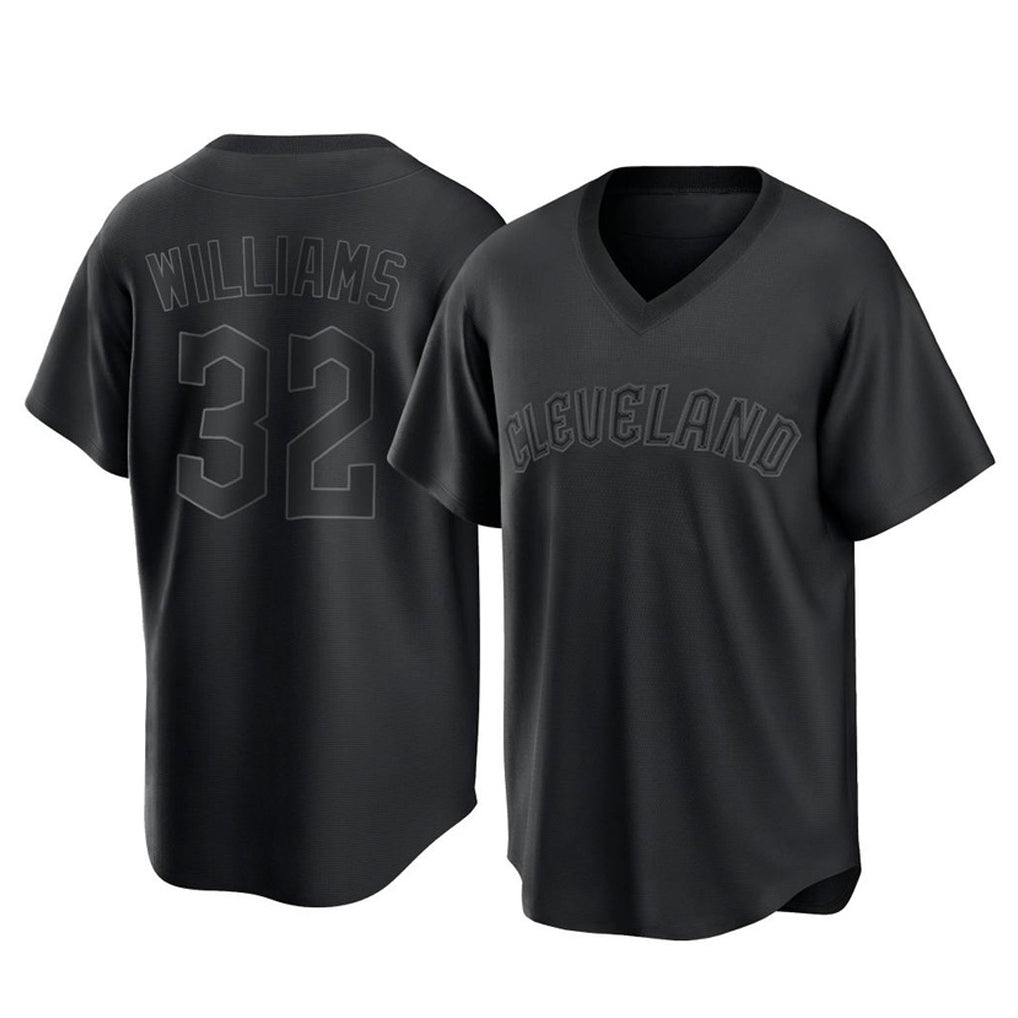 Choea C.Guardians #32 Gavin Williams Player Black T-shirt Home Game Stitched Jerseys
