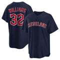 Choea C.Guardians #32 Gavin Williams Player Navy Game Home Stitched Jerseys