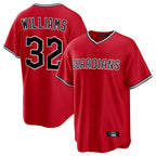 Choea C.Guardians #32 Gavin Williams Player Red Home Game Stitched Jerseys