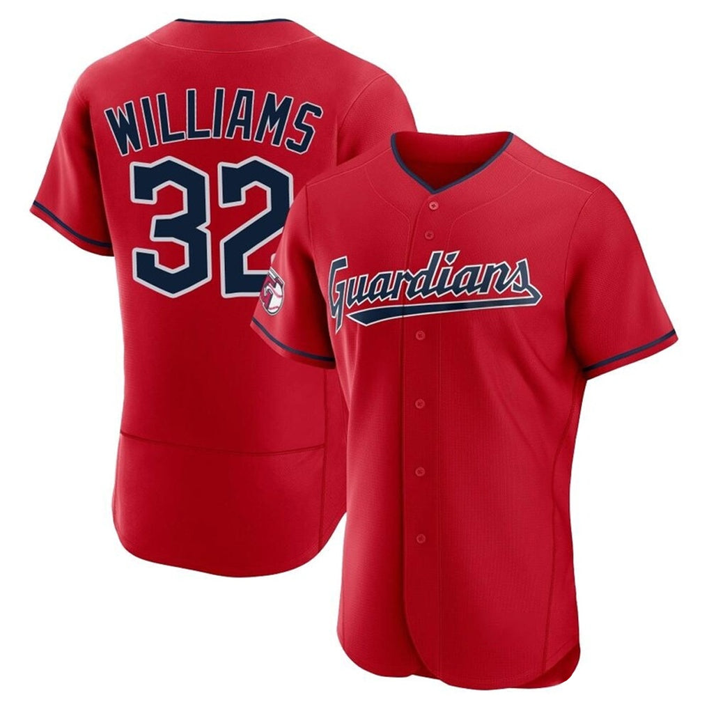 Choea C.Guardians #32 Gavin Williams Player Red Limited Elite Home Stitched Jerseys