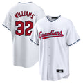 Choea C.Guardians #32 Gavin Williams Player White Home Game Stitched Jerseys