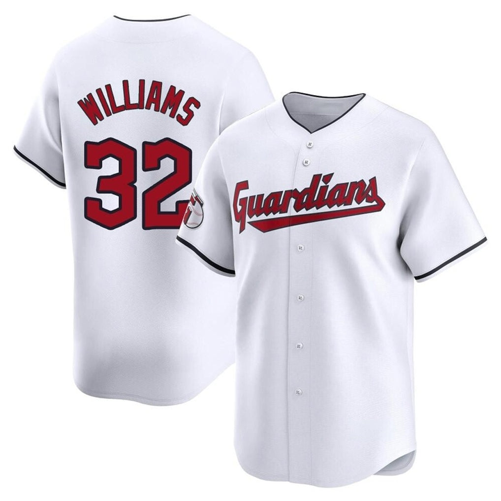 Choea C.Guardians #32 Gavin Williams Player White Limited Home Stitched Jerseys