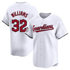 Choea C.Guardians #32 Gavin Williams Player White Limited Home Stitched Jerseys