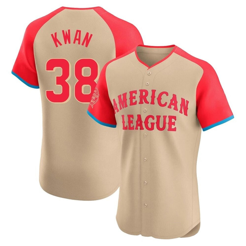 Choea C.Guardians #38 Steven Kwan Player Cream American League All-Star Limited Elite Home Stitched Jerseys