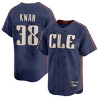 Choea C.Guardians #38 Steven Kwan Player Navy City Connect Limited Home Stitched Jerseys