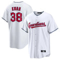 Choea C.Guardians #38 Steven Kwan Player White Home Game Stitched Jerseys