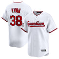 Choea C.Guardians #38 Steven Kwan Player White Limited Home Game Stitched Jerseys