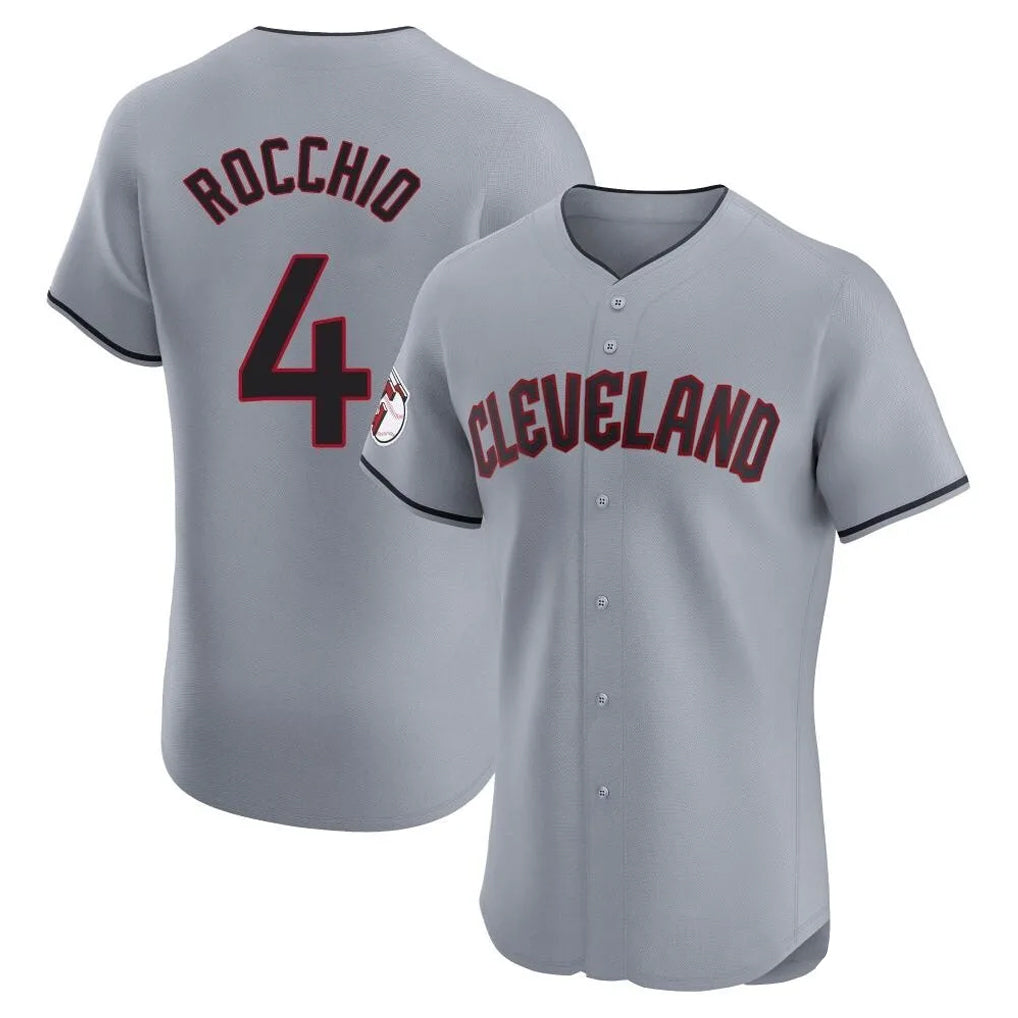 Choea C.Guardians #4 Brayan Rocchio Player Gray Road Limited Elite Home Stitched Jerseys