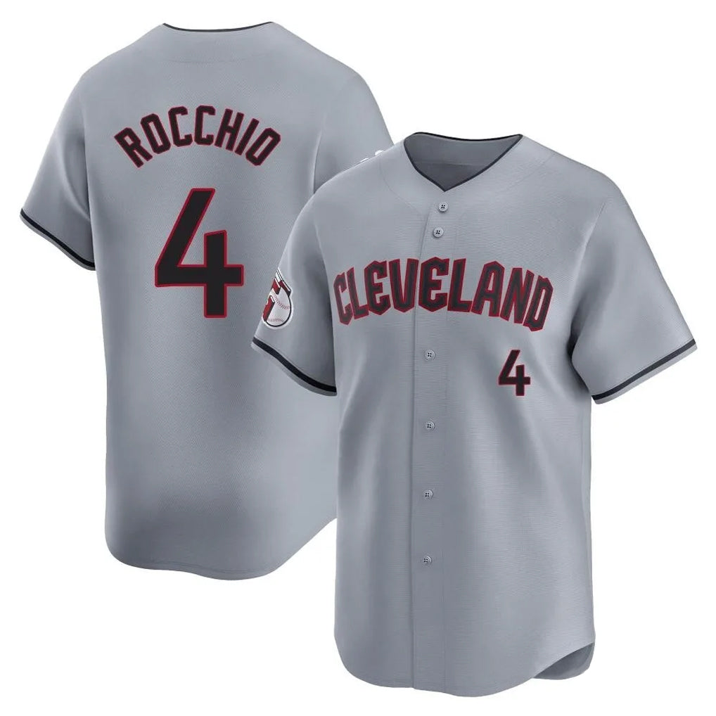 Choea C.Guardians #4 Brayan Rocchio Player Gray Road Limited Home Stitched Jerseys