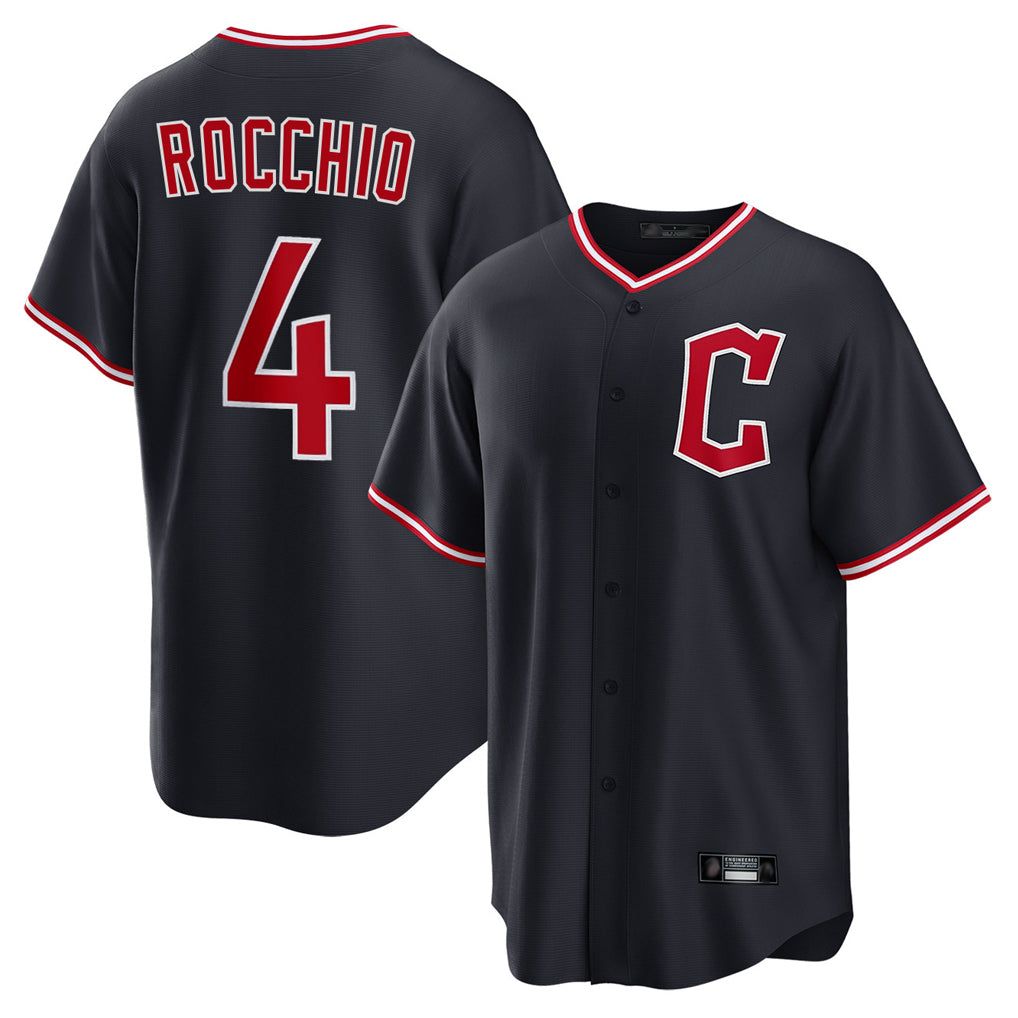 Choea C.Guardians #4 Brayan Rocchio Player Navy Home Game Stitched Jerseys