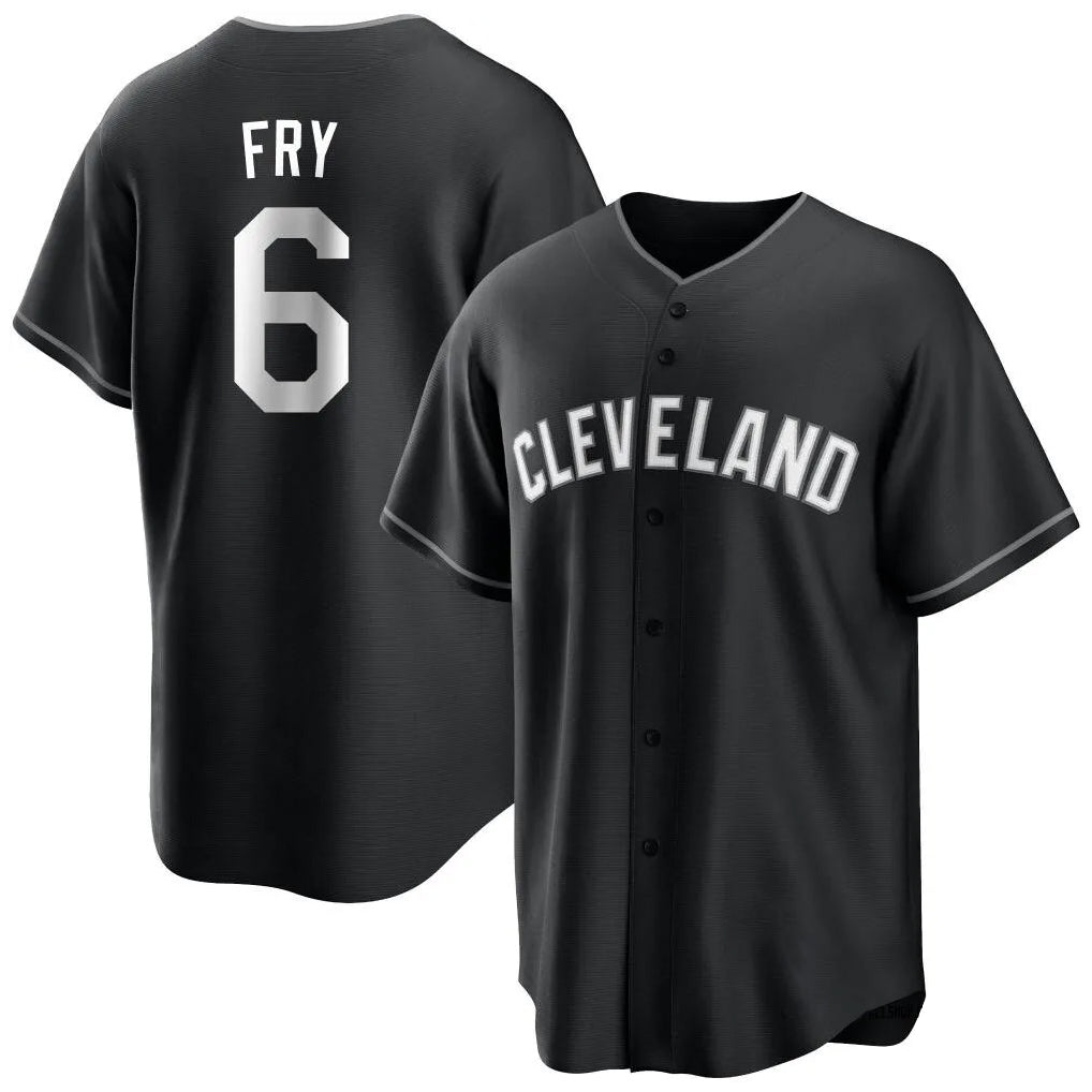 Choea C.Guardians #6 David Fry Player Black Home Game Stitched Jerseys