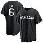 Choea C.Guardians #6 David Fry Player Black Home Game Stitched Jerseys
