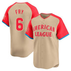 Choea C.Guardians #6 David Fry Player Cream American League All-Star Limited Home Stitched Jerseys