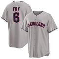 Choea C.Guardians #6 David Fry Player Gray Game Home Stitched Jerseys