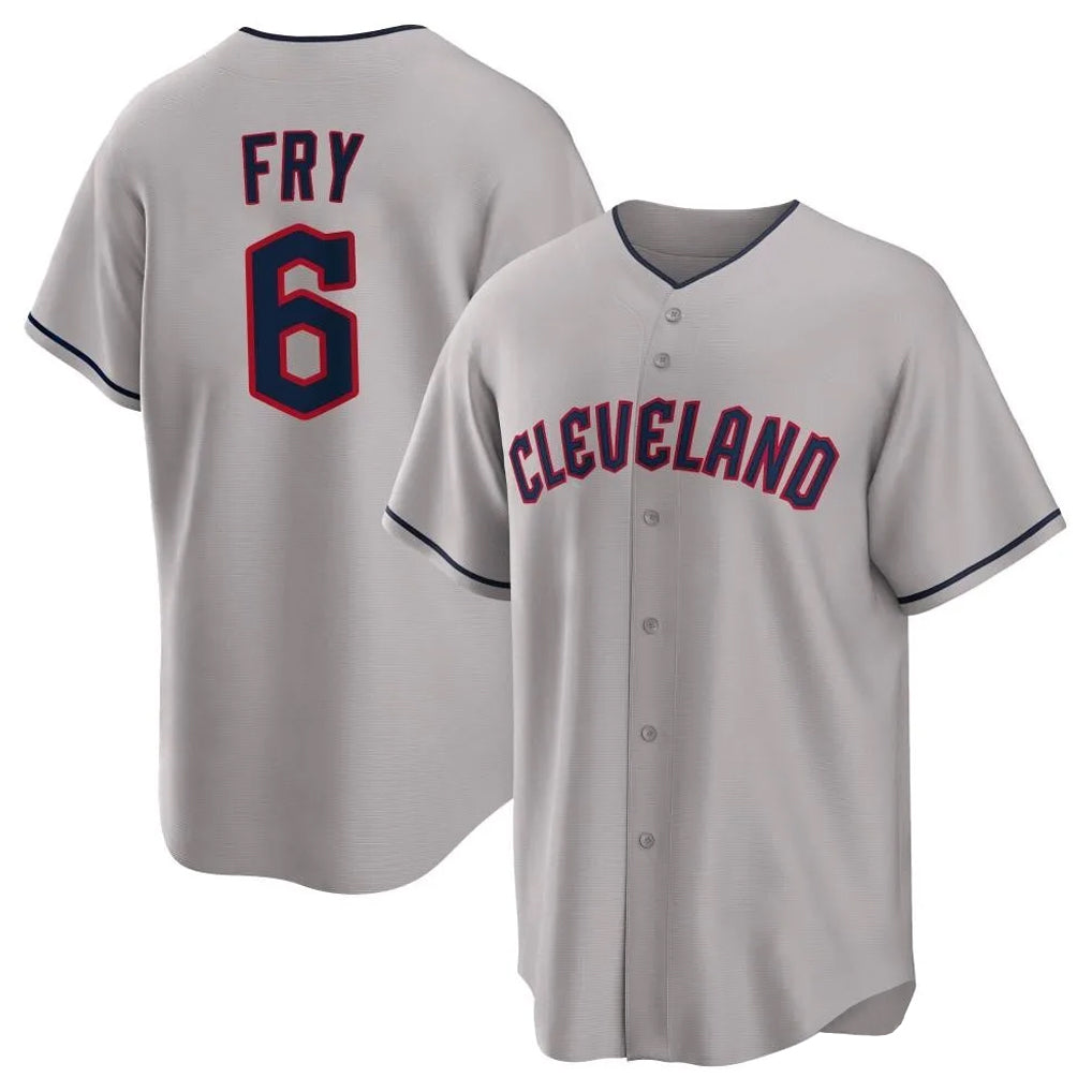 Choea C.Guardians #6 David Fry Player Gray Game Home Stitched Jerseys