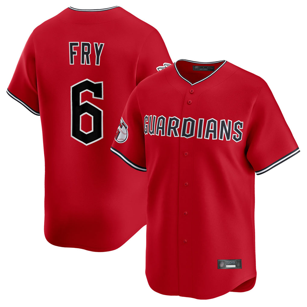 Choea C.Guardians #6 David Fry Player Red Limited Home Stitched Jerseys