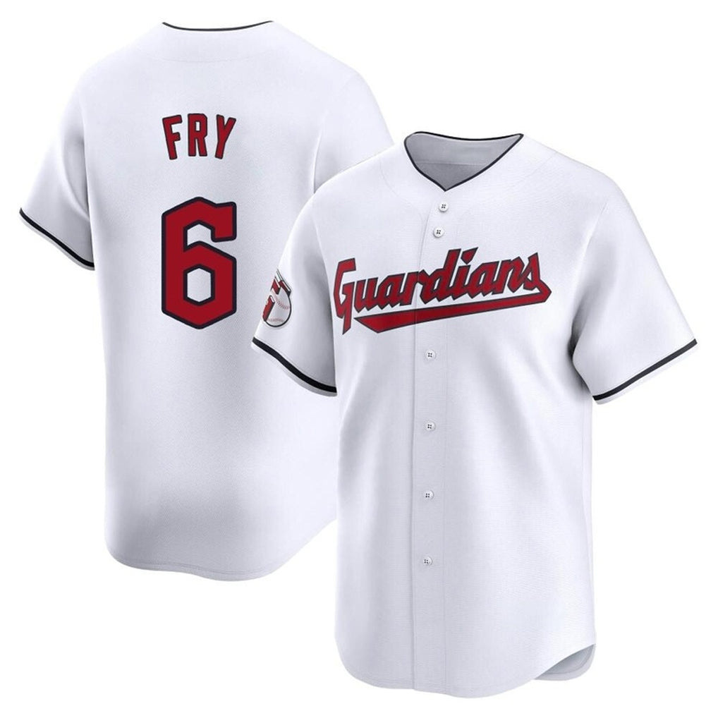 Choea C.Guardians #6 David Fry Player White Limited Home Stitched Jerseys